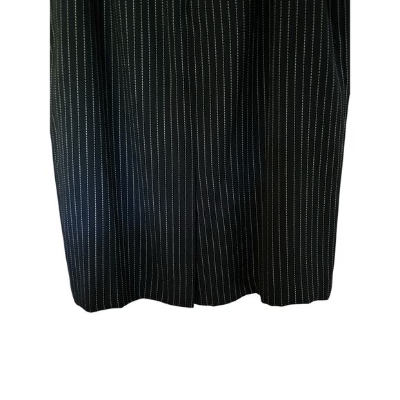 Le Suit Women’s Black Pinstripe Jacket Skirt Suit Set Fully Lined Size 14 - Picture 11 of 15